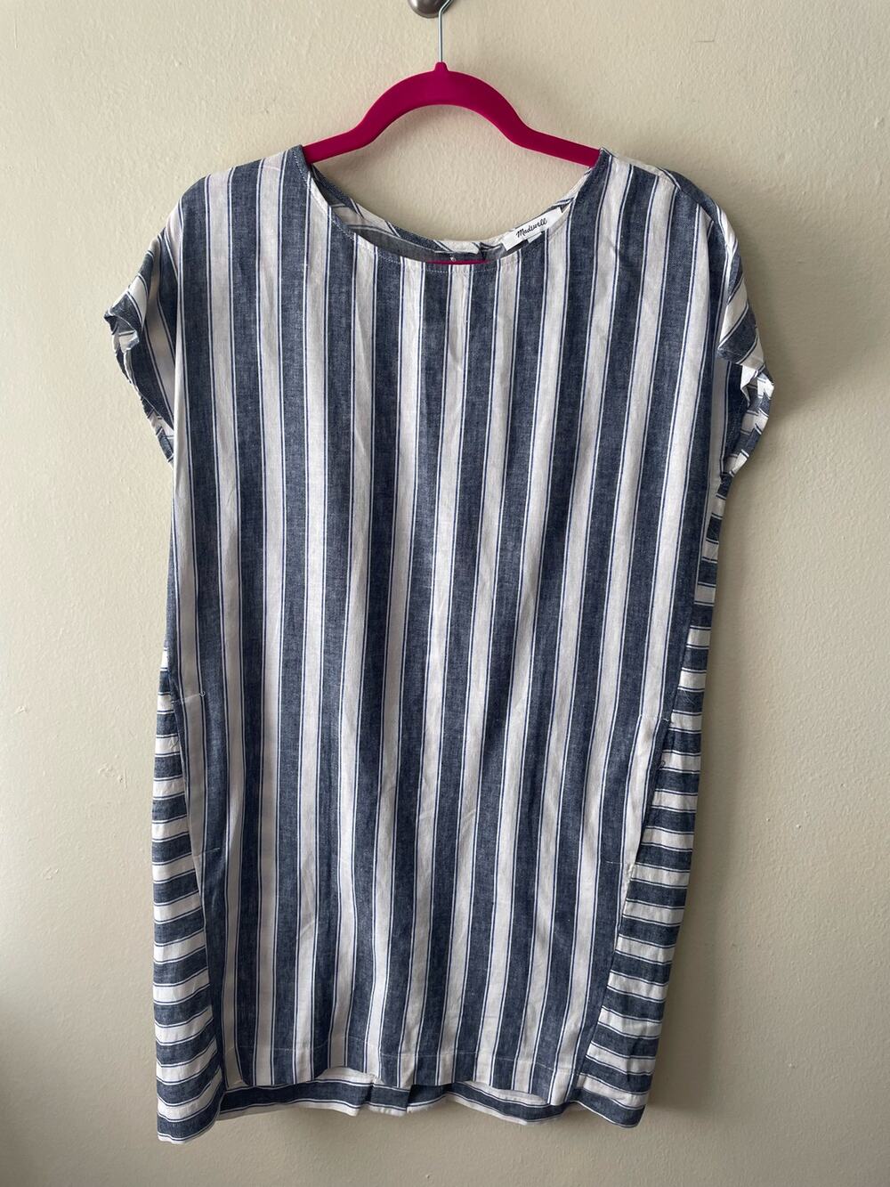 Madewell Shift Dress Cotton Linen Blend Size Small